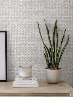 Seabrook Japandi Style Mika Wallpaper - Harbor Grey