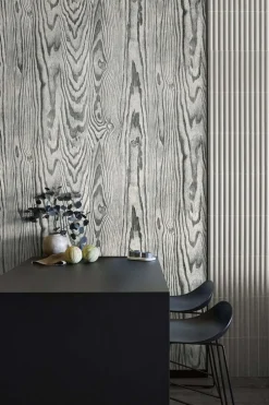 Seabrook Japandi Style Nina Wallpaper - Salt & Pepper
