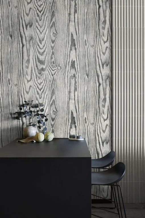 Seabrook Japandi Style Nina Wallpaper - Salt & Pepper