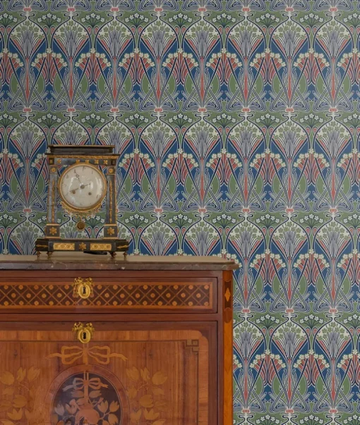 Seabrook Legacy Prints Dragonfly Damask Wallpaper - Mauve & Sage