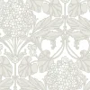 Seabrook Legacy Prints Floral Hydrangea Wallpaper - Pale Oak & Pearl