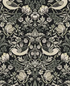 Seabrook Legacy Prints Fragaria Garden Wallpaper - Blacksmith