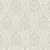 Seabrook Legacy Prints Luna Ogee Wallpaper - Natural Cream