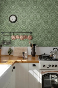Seabrook Legacy Prints Luna Ogee Wallpaper - Fern
