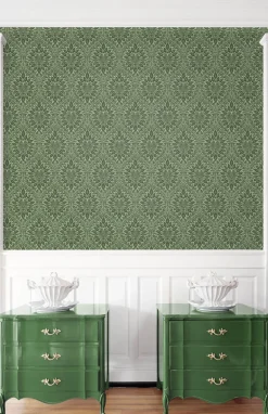 Seabrook Legacy Prints Luna Ogee Wallpaper - Fern