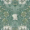 Seabrook Legacy Prints Ogee Flora Wallpaper - Everglades & Buttercup