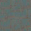 Seabrook Mondrian Bauhaus Wallpaper - Perry Teal Stone
