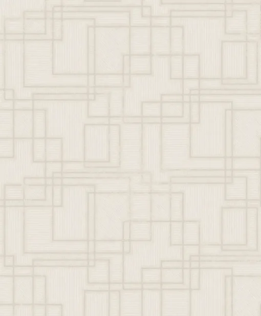 Seabrook Mondrian Bauhaus Wallpaper - Linen