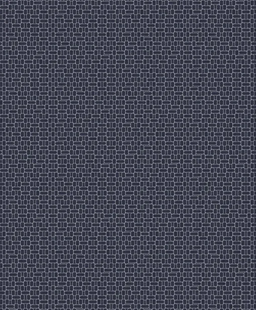 Seabrook Mondrian Capsule Wallpaper - Denim & Silver