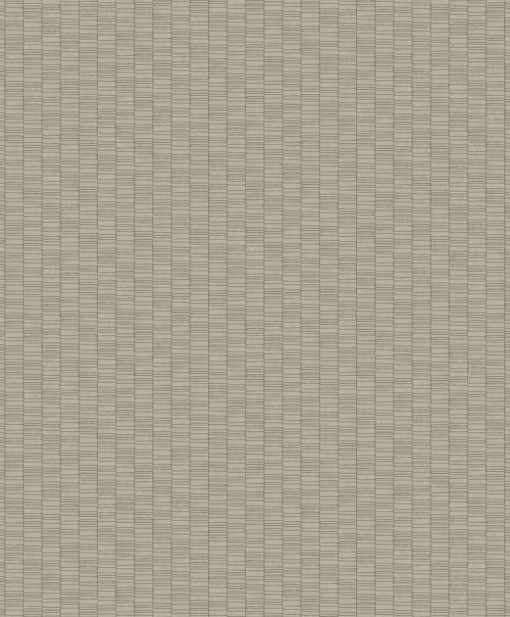 Seabrook Mondrian Deco Spliced Stripe Wallpaper - Nobel Grey