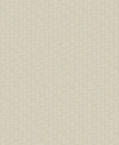 Seabrook Mondrian Deco Spliced Stripe Wallpaper - Dove White