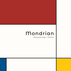 Seabrook Mondrian Deco Spliced Stripe Wallpaper - Dove White