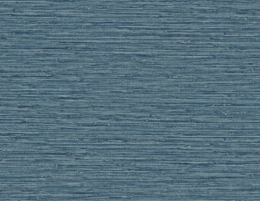 Seabrook Summer House Isla Faux Jute Wallpaper - Bay Blue