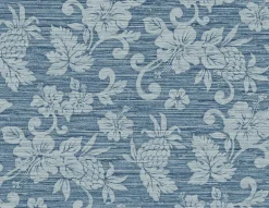 Seabrook Summer House Juno Island Floral Wallpaper - Bay Blue