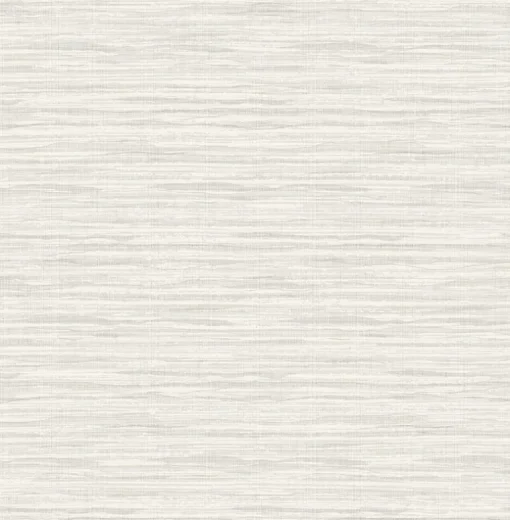 Seabrook Summer House Skye Wave Stringcloth Wallpaper - Barley White