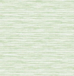 Seabrook Summer House Skye Wave Stringcloth Wallpaper - Baby Lettuce