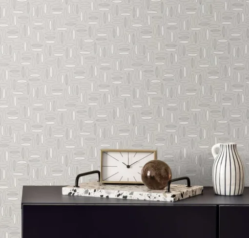 Seabrook The Simple Life Pip Geo Wallpaper - Heather