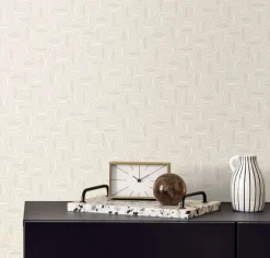 Seabrook The Simple Life Pip Geo Wallpaper - Almond Milk