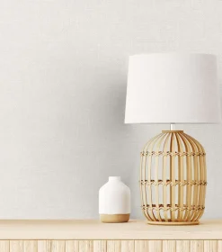 Seabrook The Simple Life Soft Linen Wallpaper - Off White