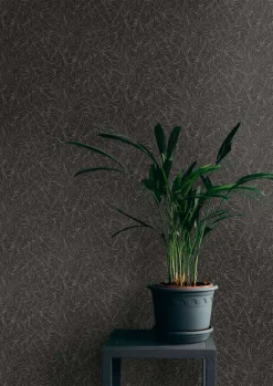 Seabrook The Simple Life Lush Wallpaper - Black Sapphire