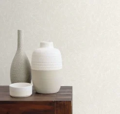 Seabrook The Simple Life Lush Wallpaper - Ivory