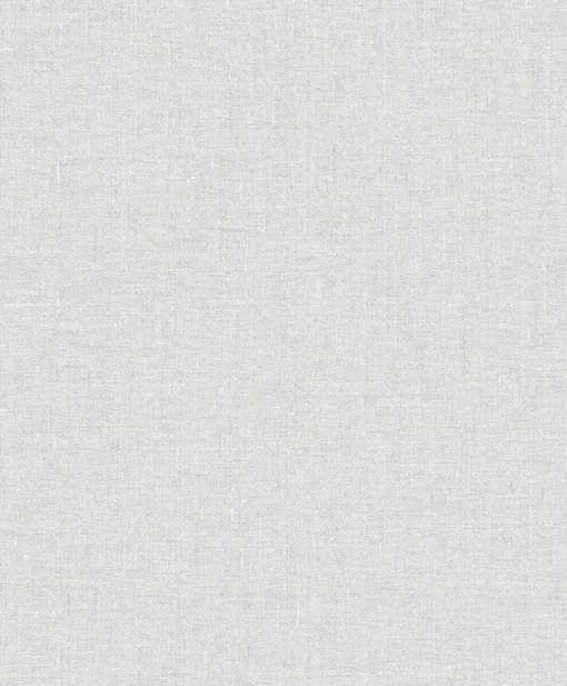 Seabrook White Heron Abington Faux Linen Wallpaper - Modern Grey
