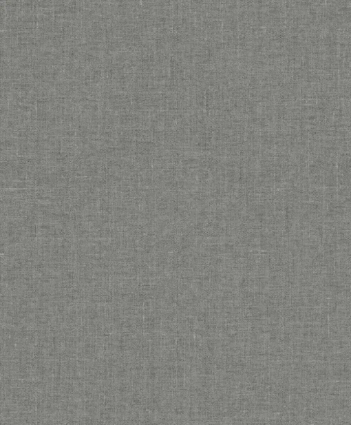 Seabrook White Heron Abington Faux Linen Wallpaper - Sleek Charcoal