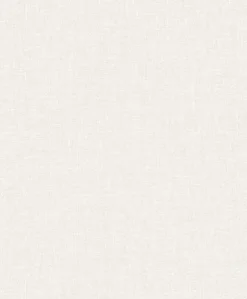 Seabrook White Heron Abington Faux Linen Wallpaper - Cotton
