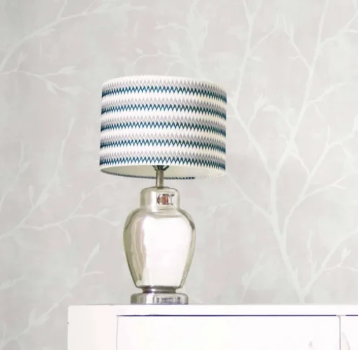 Seabrook White Heron Avena Branches Wallpaper - Mica