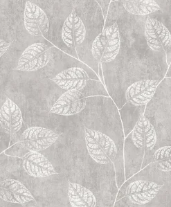 Seabrook White Heron Branch Trail Silhouette Wallpaper - Slate