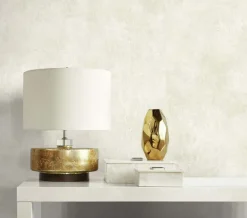 Seabrook White Heron Claire Faux Suede Wallpaper - Warm Pearl