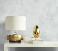 Seabrook White Heron Claire Faux Suede Wallpaper - Ice Pearl