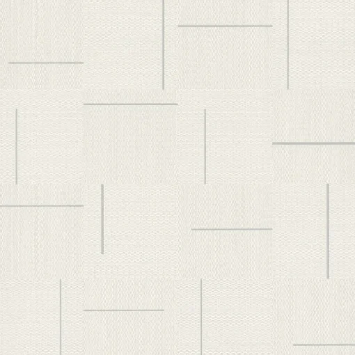 Signature Textures Geo Block Weave Wallpaper - Ivory