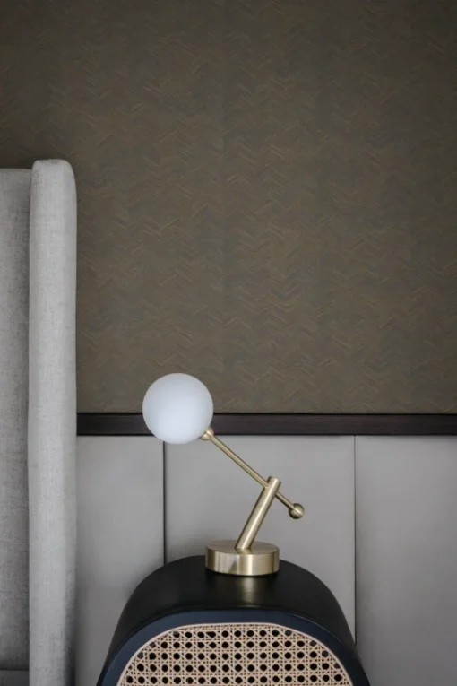 Signature Textures Raised Chevron Wallpaper - Royal Blue