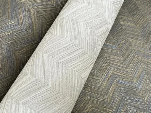 Signature Textures Raised Chevron Wallpaper - Royal Blue