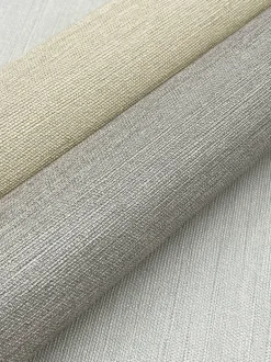 Signature Textures Shimmering Linen Wallpaper - Cream