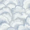 Simply Candice Abalone Fans Peel & Stick Wallpaper - Blue