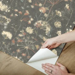 Simply Candice Botanical Fantasy Peel & Stick Wallpaper - Charcoal