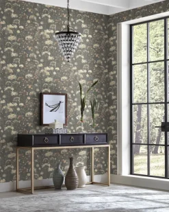 Simply Candice Botanical Fantasy Peel & Stick Wallpaper - Charcoal