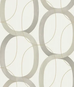 Simply Candice Interlock Peel & Stick Wallpaper - Taupe