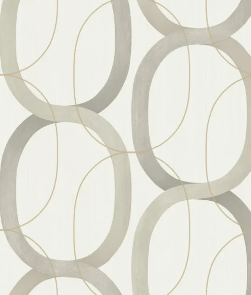 Simply Candice Interlock Peel & Stick Wallpaper - Taupe