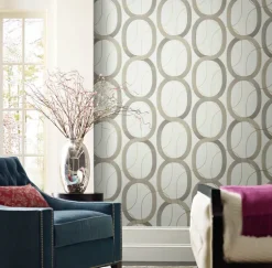 Simply Candice Interlock Peel & Stick Wallpaper - Taupe
