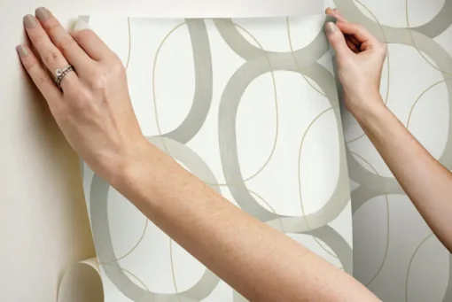 Simply Candice Interlock Peel & Stick Wallpaper - Taupe