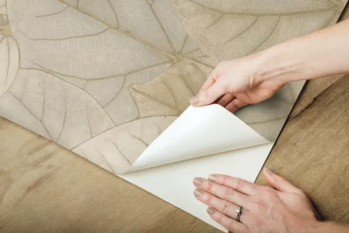 Simply Candice Leaf Concerto Peel & Stick Wallpaper - Taupe