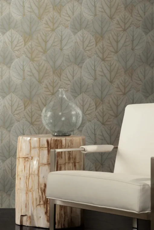 Simply Candice Leaf Concerto Peel & Stick Wallpaper - Taupe