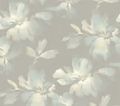 Simply Candice Midnight Blooms Peel & Stick Wallpaper - Light Blue