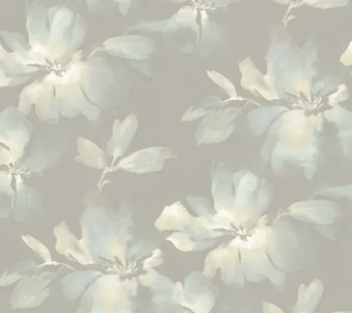 Simply Candice Midnight Blooms Peel & Stick Wallpaper - Light Blue