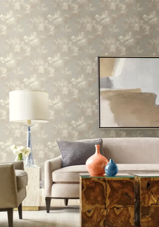 Simply Candice Midnight Blooms Peel & Stick Wallpaper - Neutral