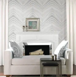 Simply Candice Onyx Strata Peel & Stick Wallpaper - Sheer Grey