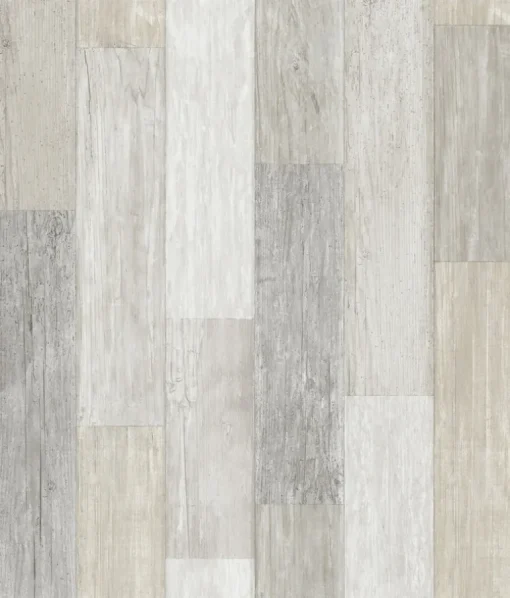Simply Farmhouse Pallet Board Wallpaper - Bleached